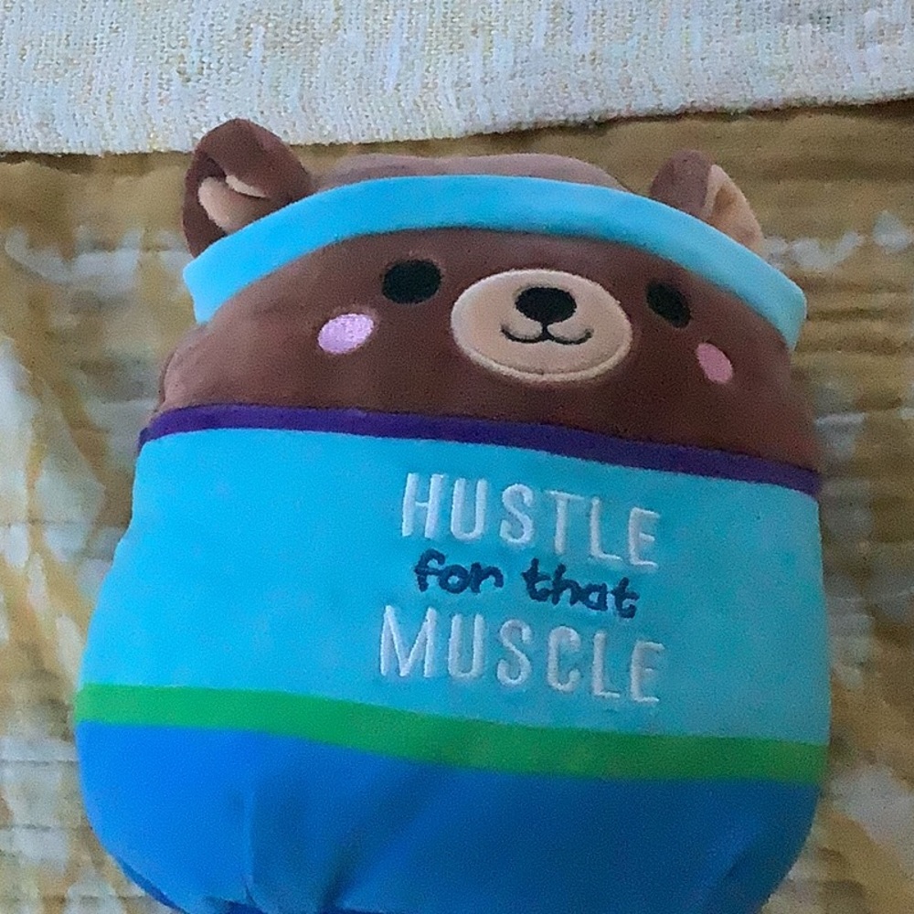 Exercise bear squishmallow 7 inch